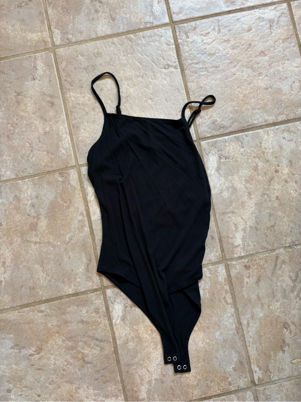 wild fable Black Ribbed Tank Top